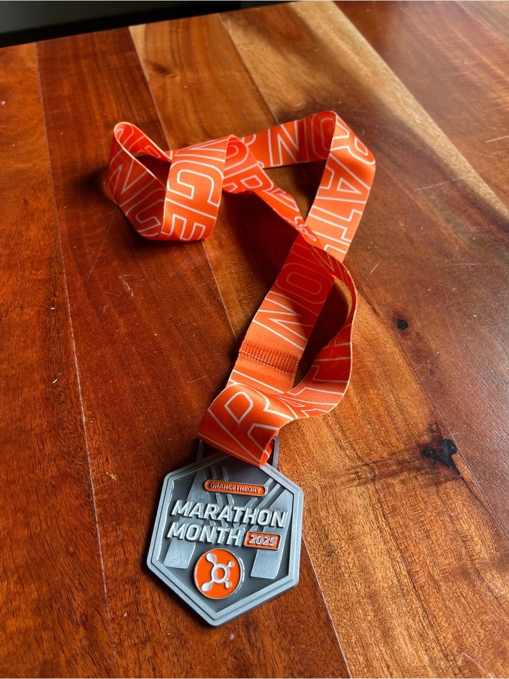 Orange theory marathon month medal 2025